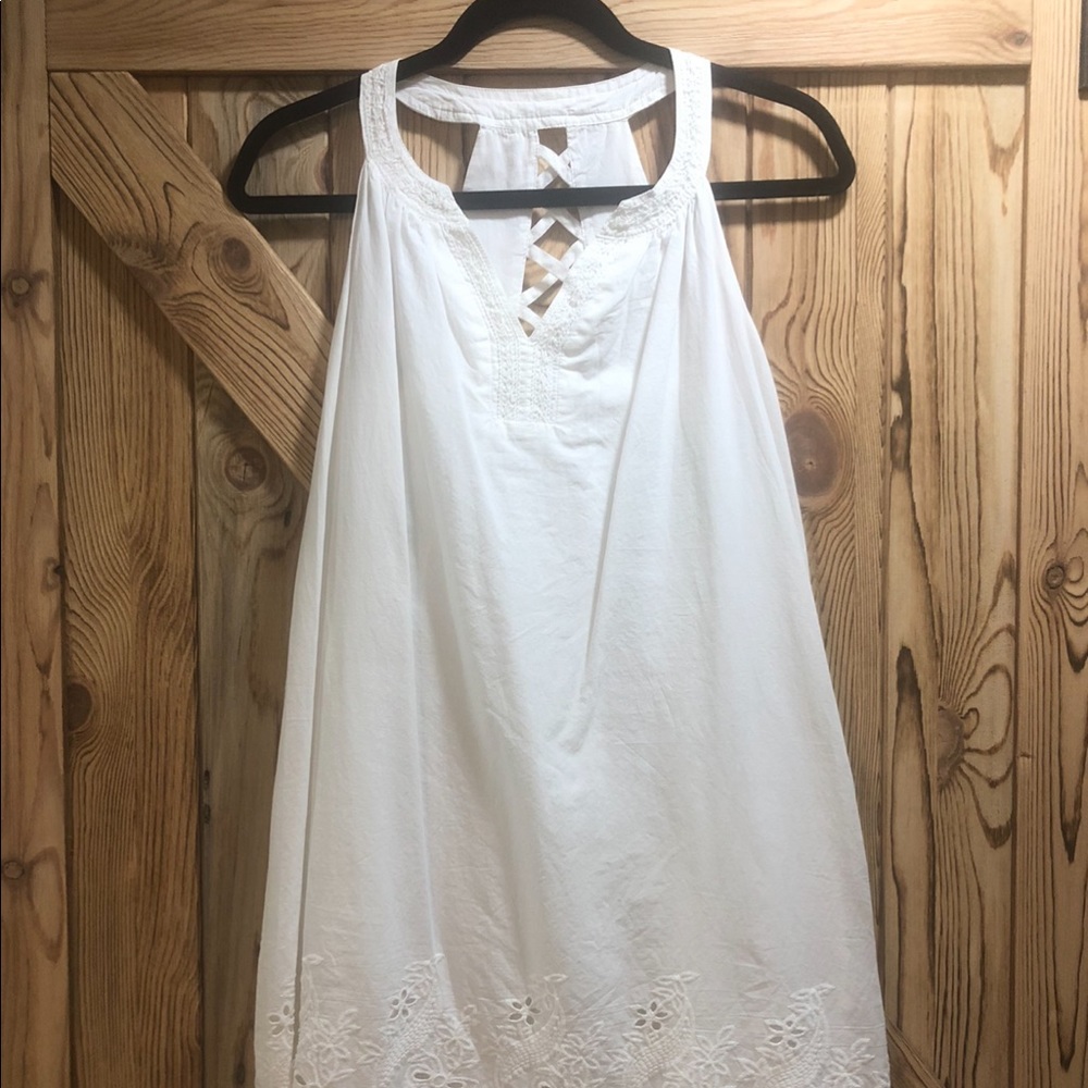 White cotton Lacey dress